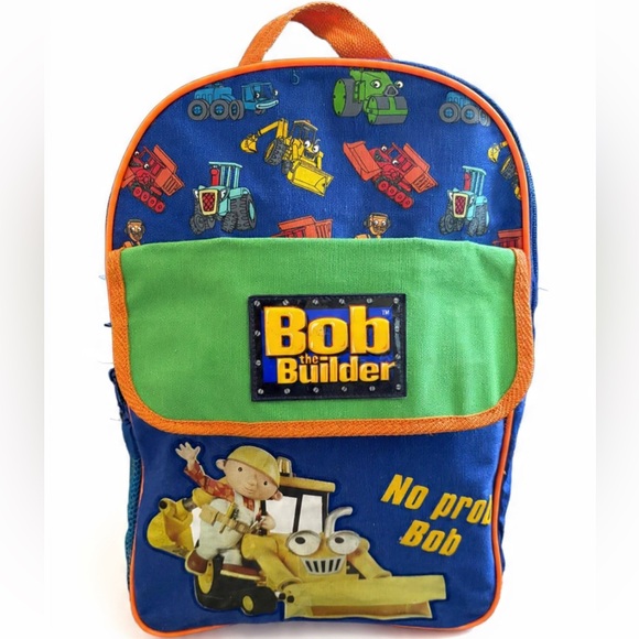 Bob The Builder Other - Vintage 2002 Bob the Builder Kids Backpack – Construction Theme